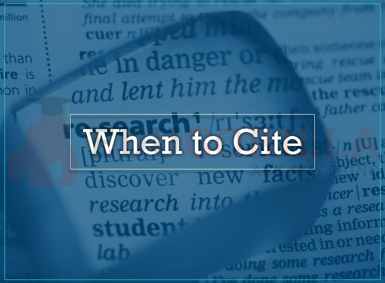 When to Cite