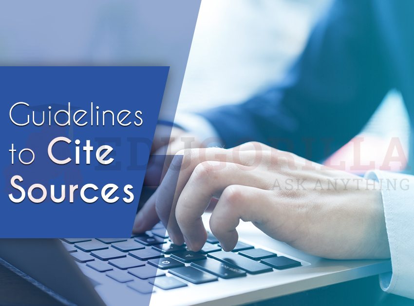 Guidelines to Cite Sources