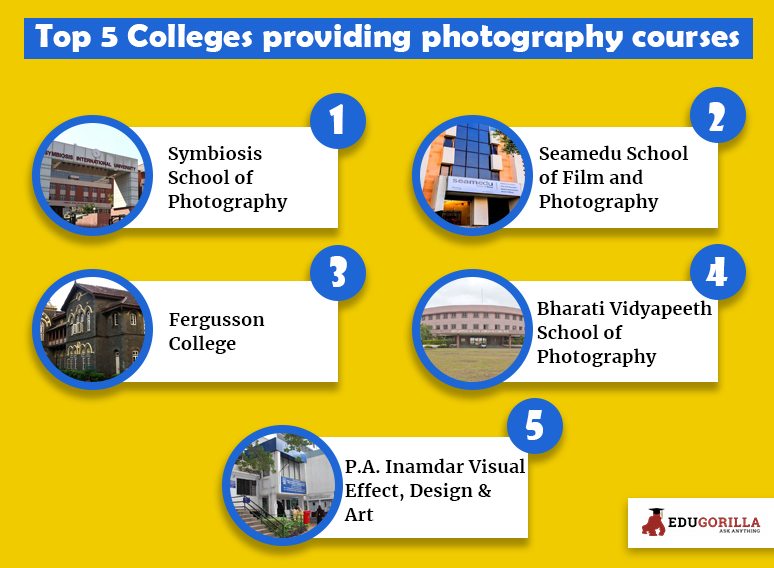 top colleges providing photography courses in pune