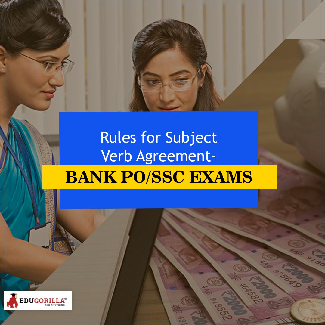 Rules for Subject Verb Agreement Bank PO SSC Exams