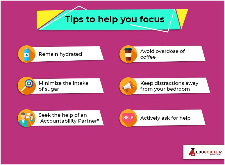 Tips to help you focus