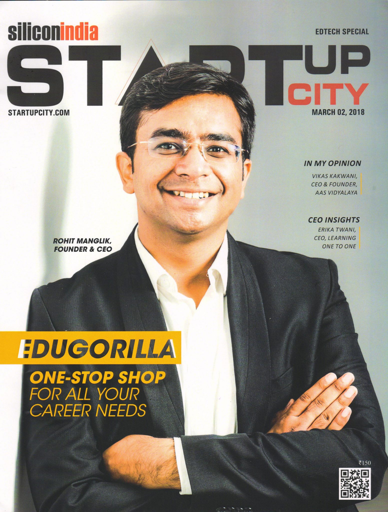 EduGorilla getting featured in the Cover Story of Siliconindia