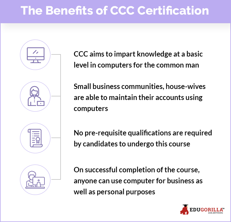 The benefits of CCC Online Certification