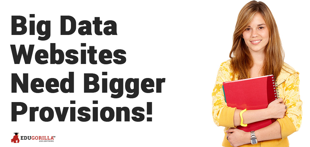 Big Data Websites Need Bigger Provisions